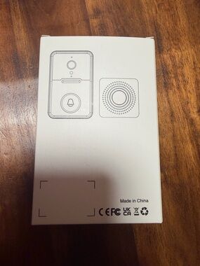 Wireless Doorbell with Camera in black